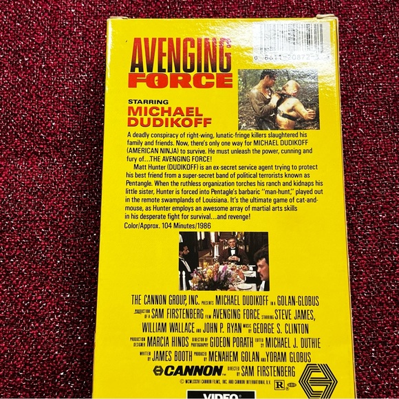 Avenging Force VHS Michael Dudikoff, Steve James, John P. Ryan - Picture 2 of 4